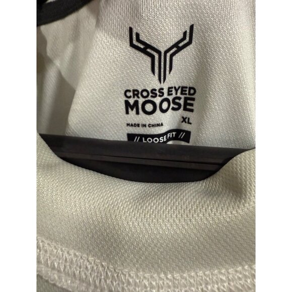 Cross Eyed Moose Oversized Graphic Tee Loose Fit Moisture-Wicking Snow Fade XL - Picture 4 of 6